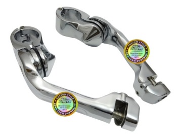Подставки под ноги для чоппера gmole Brackets 32 мм 1,25 дюйма хром + резина