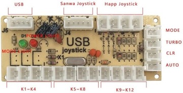 Аркадный USB-кодер Fighting Stick Raspberry Pi