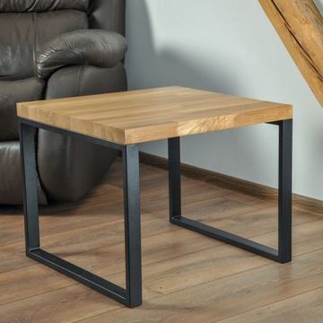 Stół stolik kawowy dębowy ława Loft retro