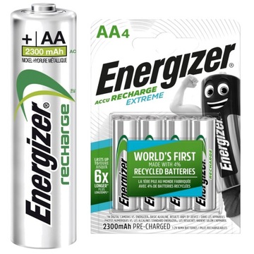ENERGIZER 2300 mAh AKUMULATOR AA R6 EXTREME JAPAN
