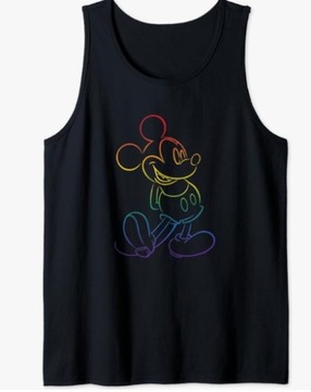 O3255 P&C TANK TOP UNISEX CZARNY MYSZKA DISNEY R.L