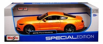 Samochód Maisto Ford Mustang GT 2015 pomarańczowy