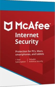 Mc Afee Internet Security 2024 1PC Mac Android iOS 1rok - solidna ochrona