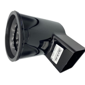 Adapter 110mm rury spustowej 70x80mm prostokątnej GALECO PVC2 czarny 9005
