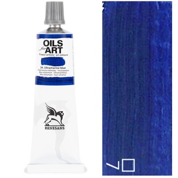 Farba Olejna OILS FOR ART artystyczne Renesans blue 60ml 34 ULTRAMARYNA