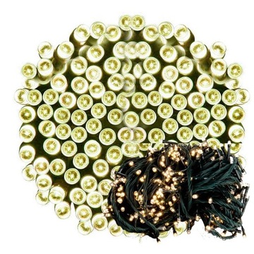 LAMPKI CHOINKOWE 200LED GRUBY KABEL 15M ZEW/WEW