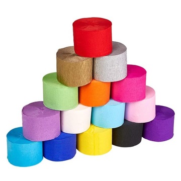 12/компл. 25 м ленты из крепированной бумаги для украшения вечеринки своими руками, скрапбукинга