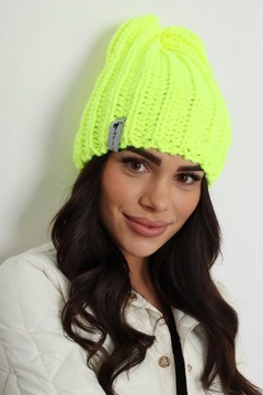 CZAPKA DAMSKA ZIMOWA NA ZIMĘ CIEPŁA WYGODNA GRUBA KOBIECA SPORTOWA KOL 2251