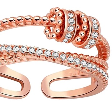 PIERŚCIONEK Z KORALIKAMI PIERŚCIONEK NA PREZENT