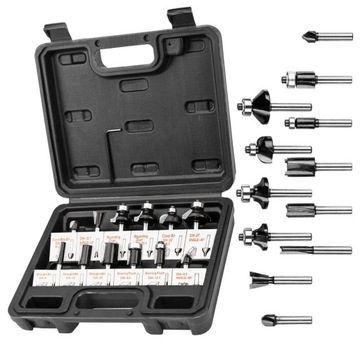 НАБОР VERTO 12 ФРЕЗ EL WIDIA ХВОСТОВИК 6MM 60H008