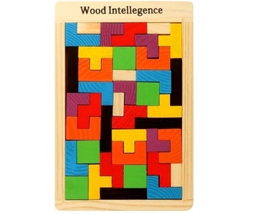 ДЕРЕВЯННЫЕ БЛОКИ МОНТЕССОРИ ТЕТРИС ЗАГАДКА МОНТЕССОРИ ТАНГРАМ