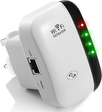 WZMACNIACZ SYGNAŁU WIFI REPATER MOCNY 300 MB/S UK