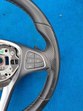 MERCEDES V VITO VIANO W447 A0004608203 РУЛЕВОЕ КОЛЕСО ЧЕРНАЯ КОЖАНАЯ НАКЛАДКА