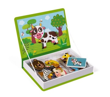 Магнитный пазл Magnetibook Animals - развивающая игрушка, 3+, Janod