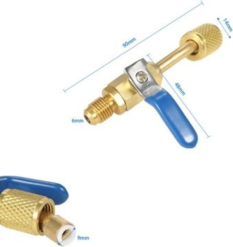 Шаровой клапан 3ПКс хладагента для кондиционирования воздуха с цветовой кодировкой R410A R134A