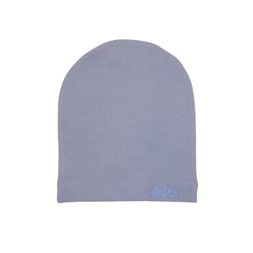 UL&KA Czapka cienka Beanie STONE BLUE 6-12 mcy