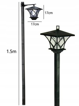 Садовый светильник SOLAR Высокий светодиодный фонарь 150 см