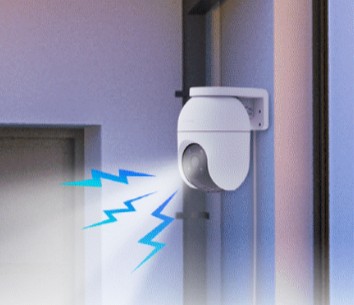 Wi-Fi-камера, вращающаяся, 5 Мпикс, EZVIZ C8C, 3K, внешний звук, карта памяти microSD, 32 ГБ