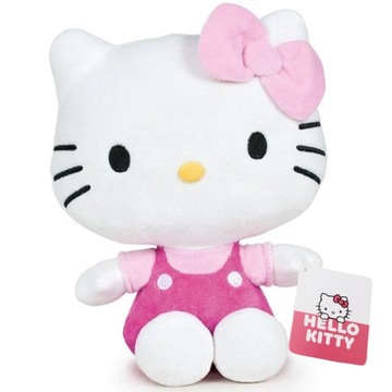 ORYGINALNA MASKOTKA HELLO KITTY 15 CM KOTEK RÓŻOWY PRZYTULANKA PLUSZAK KOT