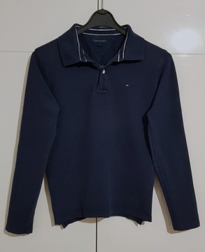 KOSZULKA POLO Z DŁUGIM RĘKAWEM BAWEŁNIANA TOMMY HILFIGER |R. S/M