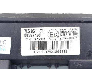 PORSCHE CAYENNE SENZOR POHYBU 2004 SUV 4/5DR 7L5951171 09397486 (02-07)