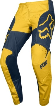 SPODNIE FOX 180 PRZM NAVY/YELLOW (34)