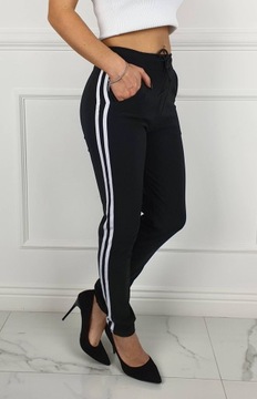 УЗКИЕ БРЮКИ ЖЕНСКИЕ LAMAS ЧЕРНЫЕ 2