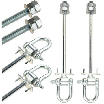 2x HAK DO HUŚTAWKI HAMAKA MOCOWANIE HUŚTAWEK Z szeklą ŁOŻYSKIEM zestaw