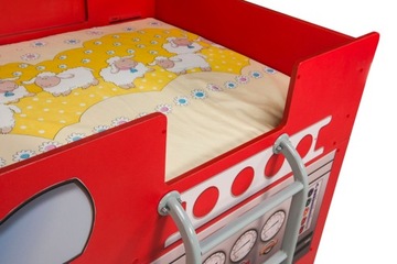 Детская кровать Двухъярусная кровать для ребенка для мальчика Пожарная МДФ