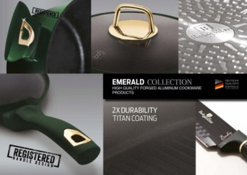 НАБОР НОЖЕЙ BERLINGER HAUS BH-2563 ИЗУМРУДНЫЙ НА ПОДСТАВКЕ