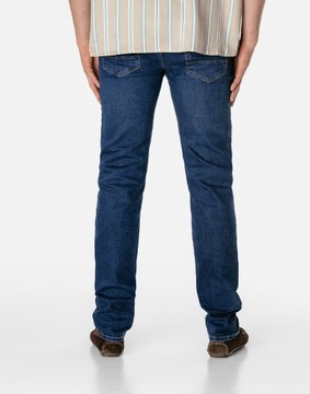 Długie Spodnie Jeansy Granatowe Dżinsowe Męskie Dżinsy Texasy 7069 W33 L36