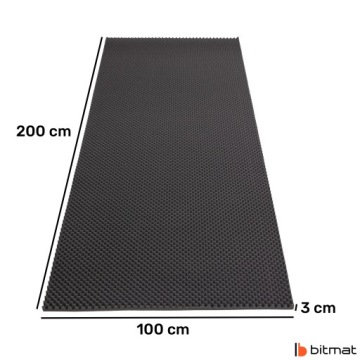 Шумоподавление WAVE Акустическая пена 3 см волна Серый и Желтый для помещения