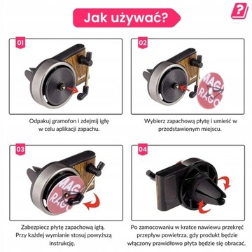 Освежитель воздуха для автомобиля ГРАММОФОН НАБОР ароматов