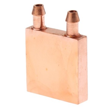 Wysokiej jakości miedziany blok chłodzący wodę radiator procesora 40x40mm T