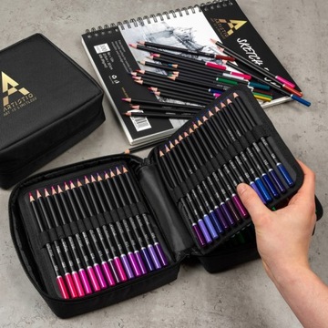 Большой набор мелков ДЛЯ РАСКРАСКИ И РИСОВАНИЯ в пенале 120в1 MA0033A