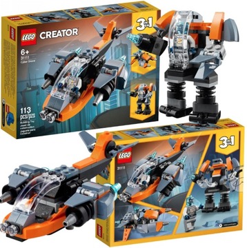 LEGO Creator 3 w 1 31111 Cyberdron 3 w 1