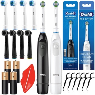 2X SZCZOTECZKA ELEKTRYCZNA DO ZĘBÓW ORAL-B DB5 ADVANCE PRO BATTERY ZESTAW