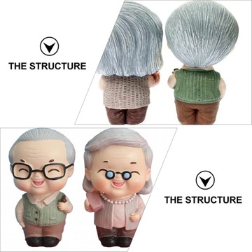 2 шт. КРЕАТИВНЫЕ ТОППЕРЫ НА ТОРТ ДЛЯ ДЕДУШИ И БАБУШКИ