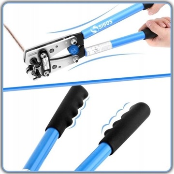 ПУЛЕОБЖИМНАЯ МАШИНА ДЛЯ ОБЖИМА КАБЕЛЯ 6-50 мм2 + 60 МЕДНЫХ клемм