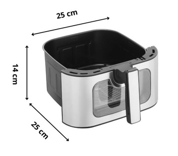 Frytkownica beztłuszczowa XXL Frytownica 8L AIR FRYER BYRGEN 2200 suszarka