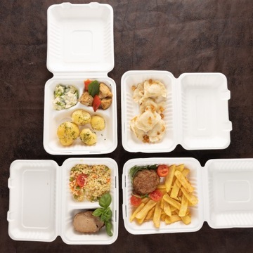 Менюбокс ЭКО мякоть, сахарный тростник, полуобед, 50 шт.