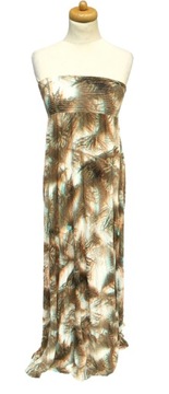 Sukienka Wzory Maxi Long Długa H&M XS Dekolt