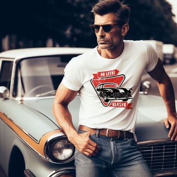 Męska KOSZULKA Prezent na URODZINY Własny Wzór KREATOR ONLINE T-shirt - L