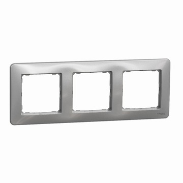 Sedna Design Ramka potrójna srebrna aluminium