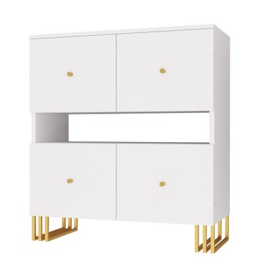 REGAŁ LOFT KOMODA POJEMNE PÓŁKI SYSTEM KLARA PŁYTA LAMINOWANA BIAŁY MAT