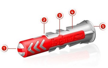 Дюбели FISCHER DUOPOWER дюбель+шуруп 10x50 25 шт.