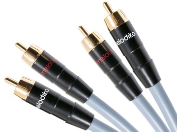 KABEL 2xRCA-2xRCA MELODIKA MD2R10G 1m