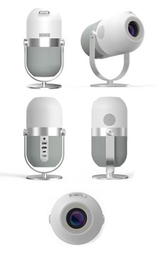 Мини-светодиодный проектор Zenwire 360 ​​Светодиодный проектор Android 9 WiFi H6