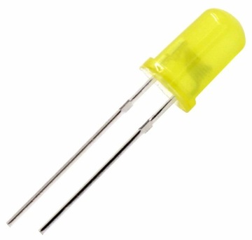 DIODA LED DIODY DIP 5mm ŻÓŁTA YELLOW - 20szt