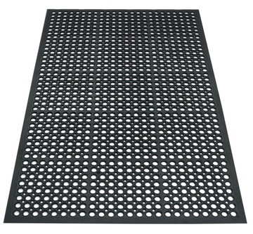 WYCIERACZKA GUMOWA Z NAJAZDEM POD DRZWI ZEWNĘTRZNA MATA AŻUROWA 40X60